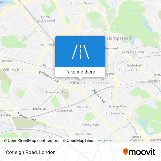 Cotleigh Road map