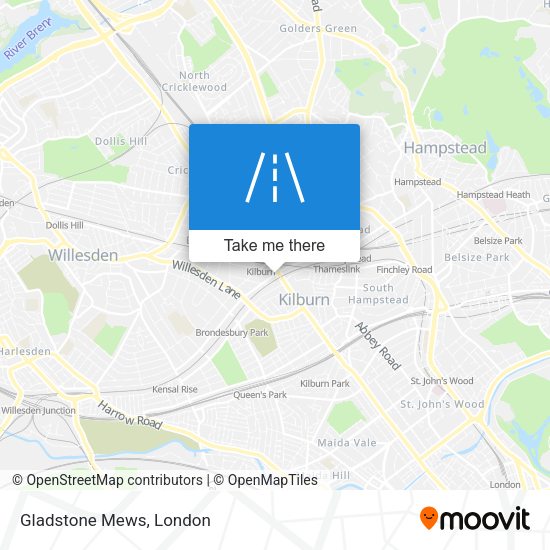Gladstone Mews map