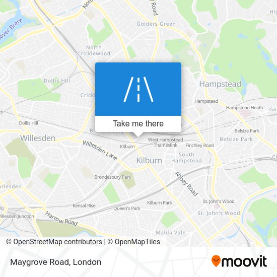 Maygrove Road map