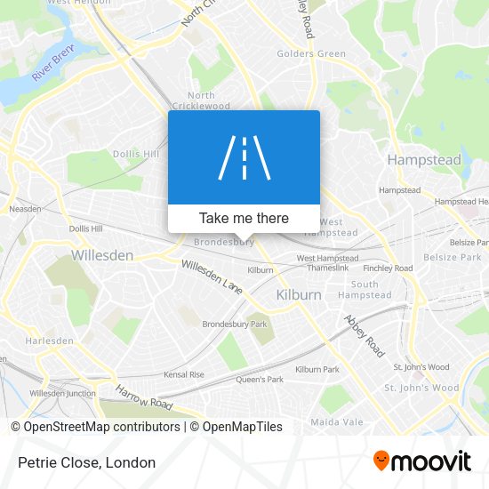 Petrie Close map