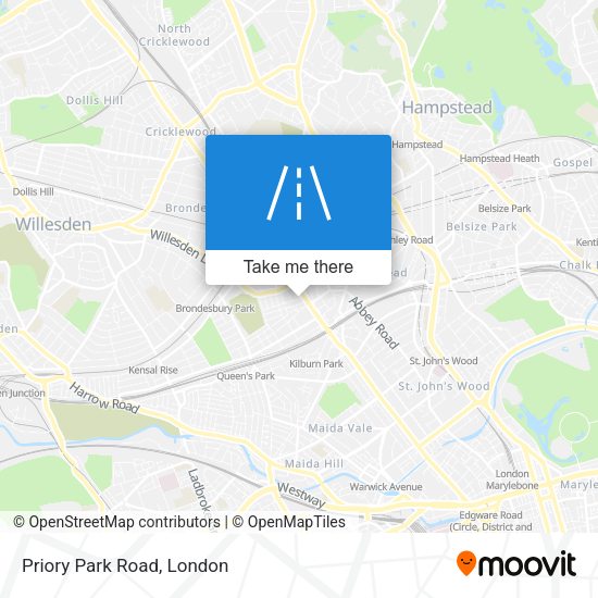 Priory Park Road map