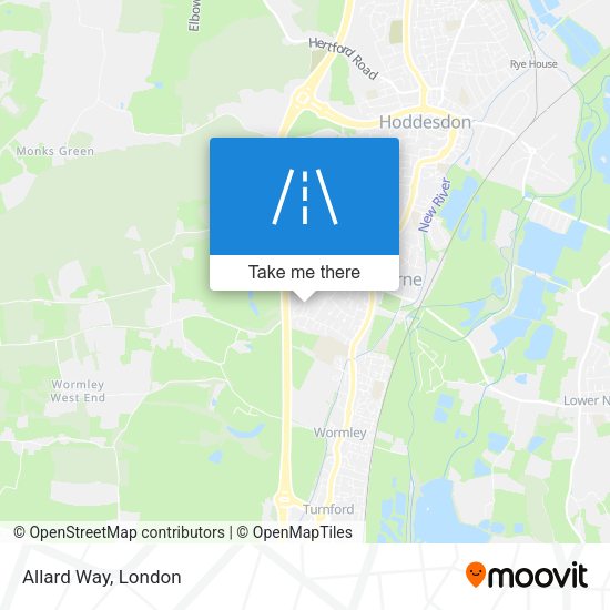 Allard Way map