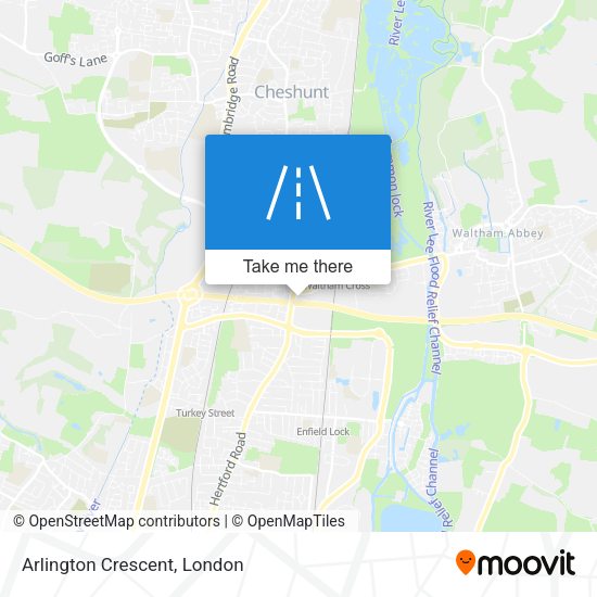 Arlington Crescent map