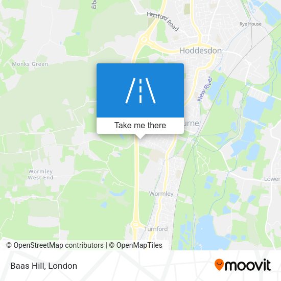 Baas Hill map