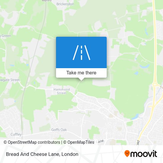Bread And Cheese Lane map