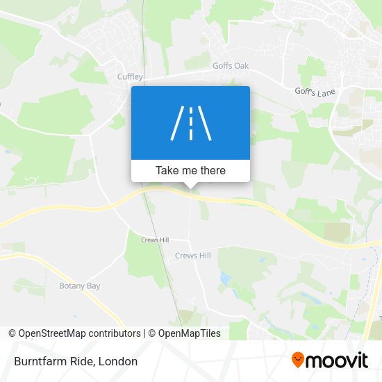 Burntfarm Ride map