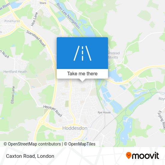 Caxton Road map