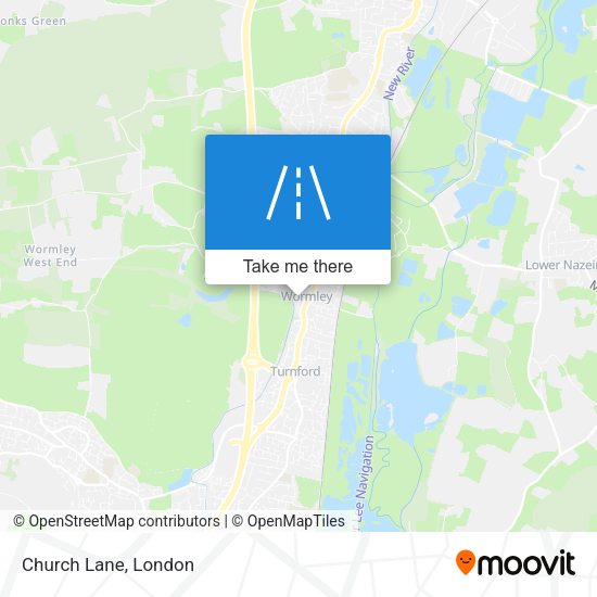 Church Lane map
