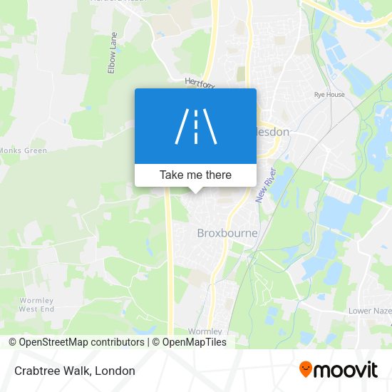 Crabtree Walk map