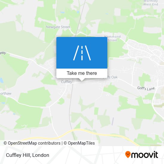 Cuffley Hill map