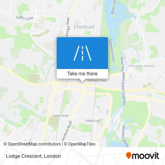 Lodge Crescent map