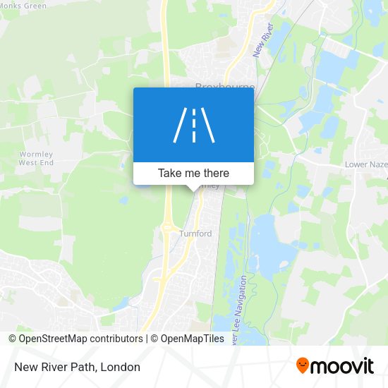 New River Path map