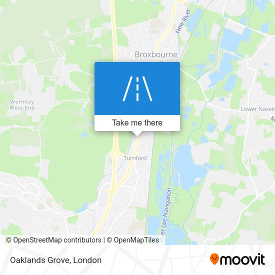 Oaklands Grove map
