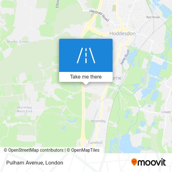 Pulham Avenue map