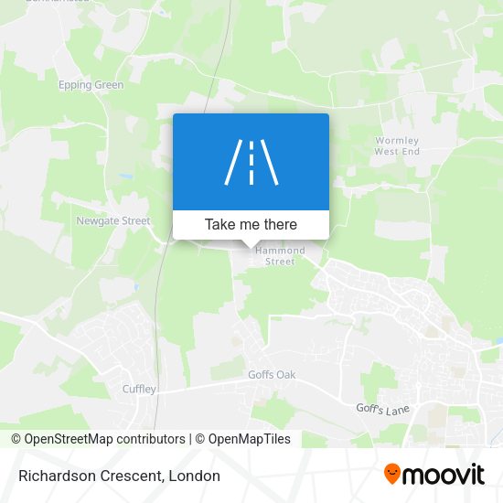 Richardson Crescent map