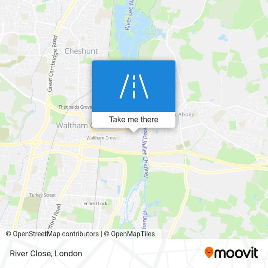 River Close map