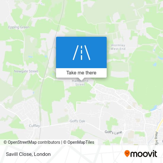 Savill Close map