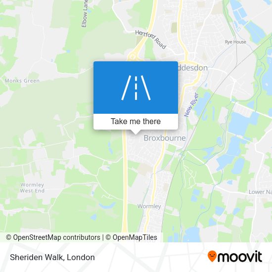Sheriden Walk map