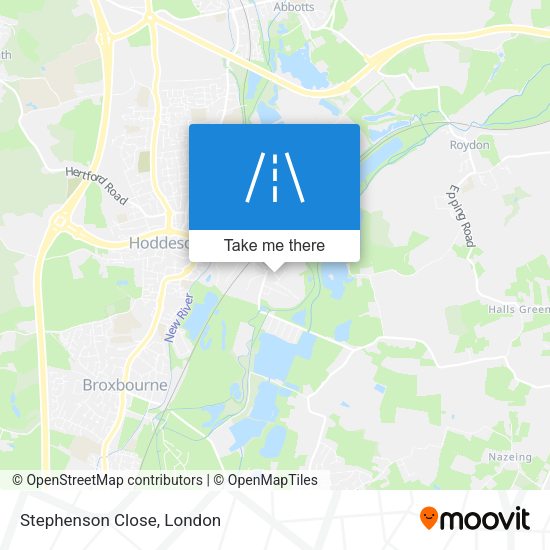 Stephenson Close map