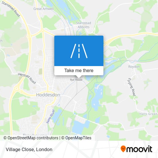 Village Close map
