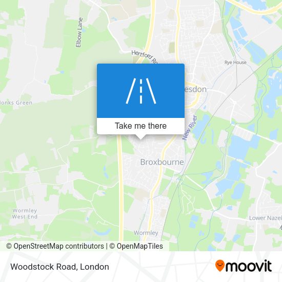 Woodstock Road map