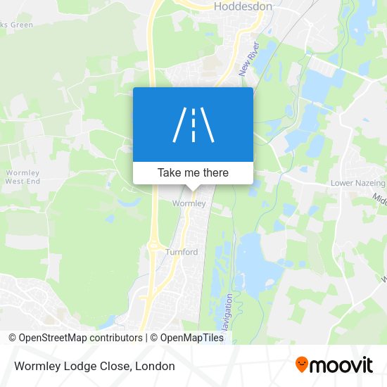 Wormley Lodge Close map