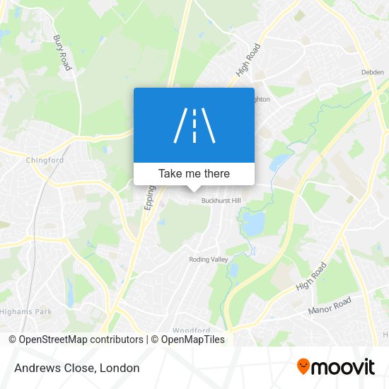 Andrews Close map