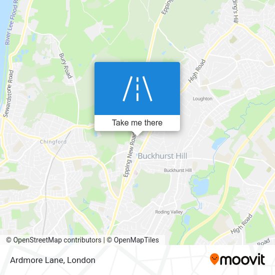 Ardmore Lane map