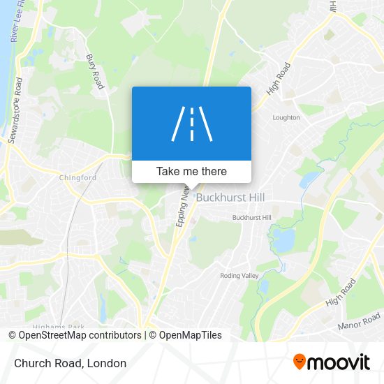 Church Road map