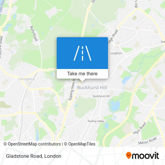 Gladstone Road map
