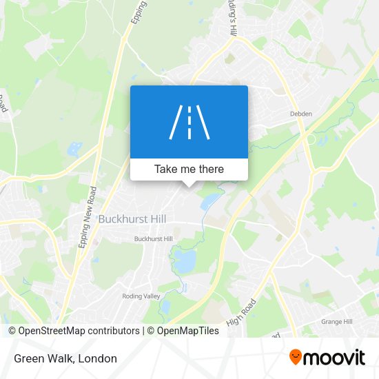 Green Walk map