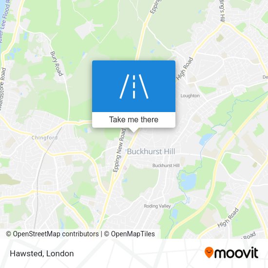Hawsted map