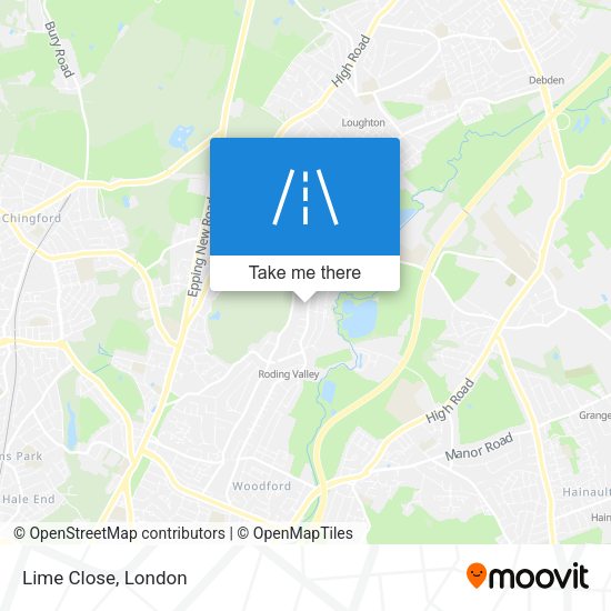 Lime Close map
