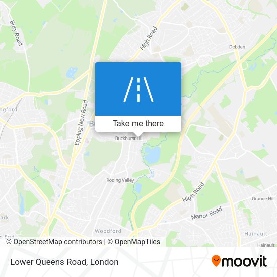 Lower Queens Road map