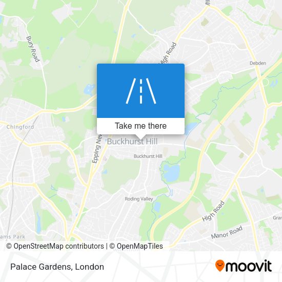 Palace Gardens map