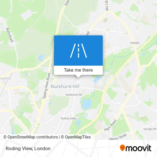Roding View map