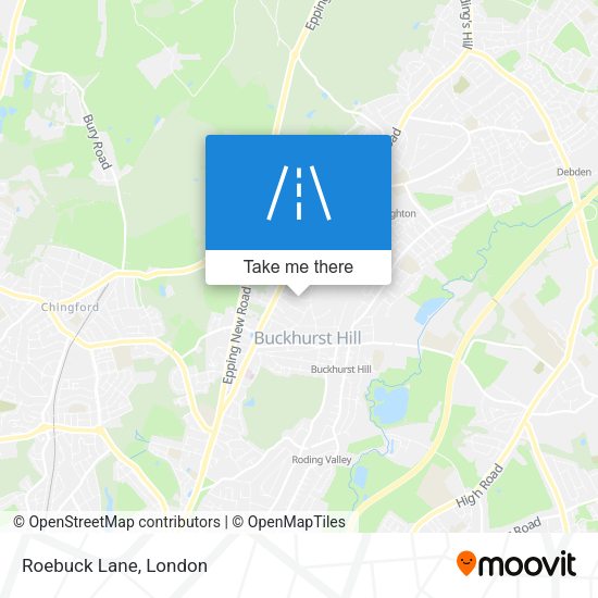 Roebuck Lane map