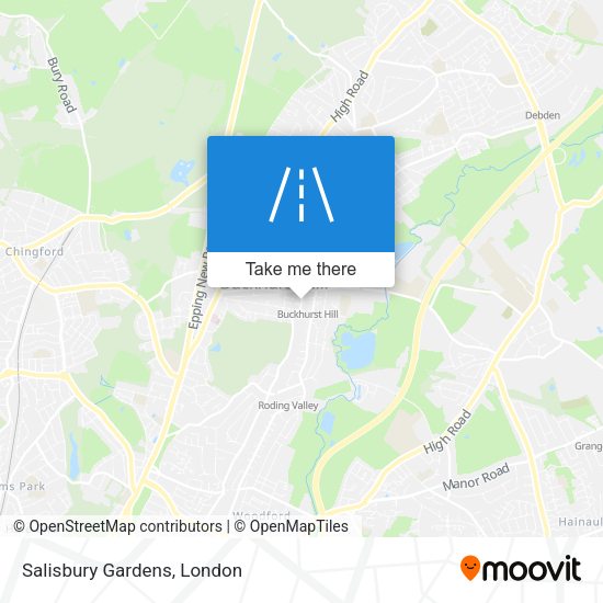 Salisbury Gardens map