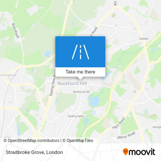 Stradbroke Grove map