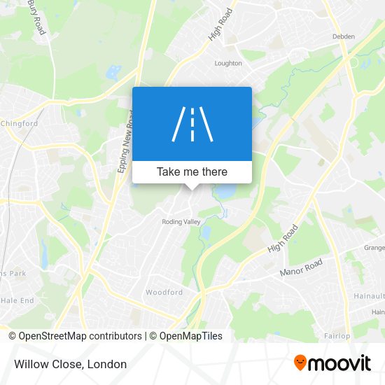 Willow Close map
