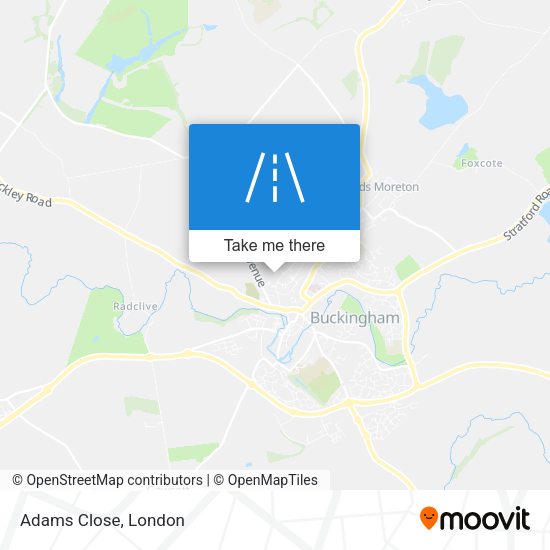 Adams Close map
