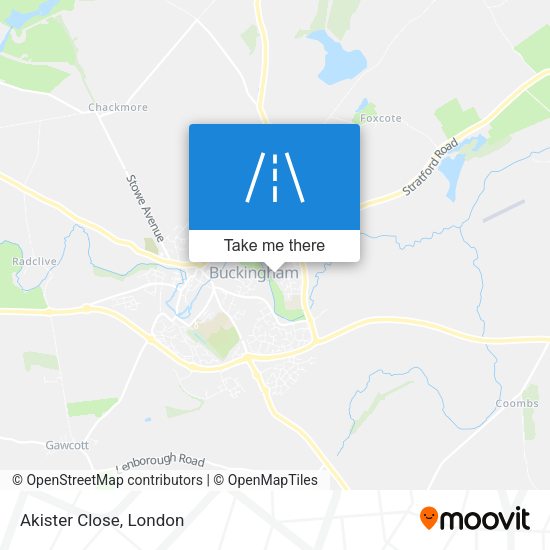 Akister Close map