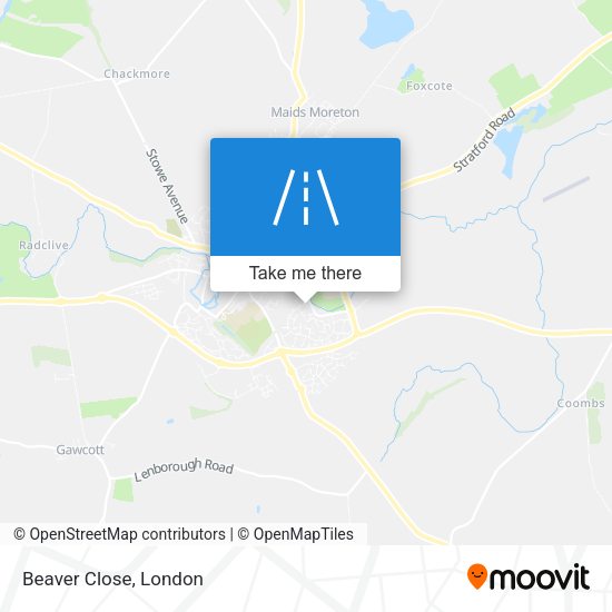 Beaver Close map