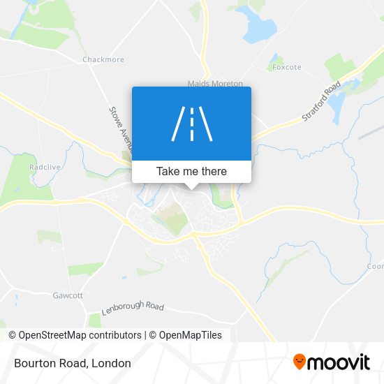Bourton Road map