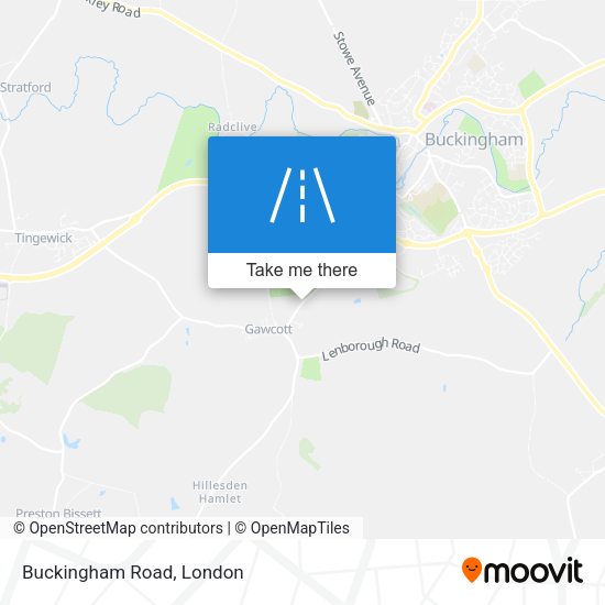 Buckingham Road map