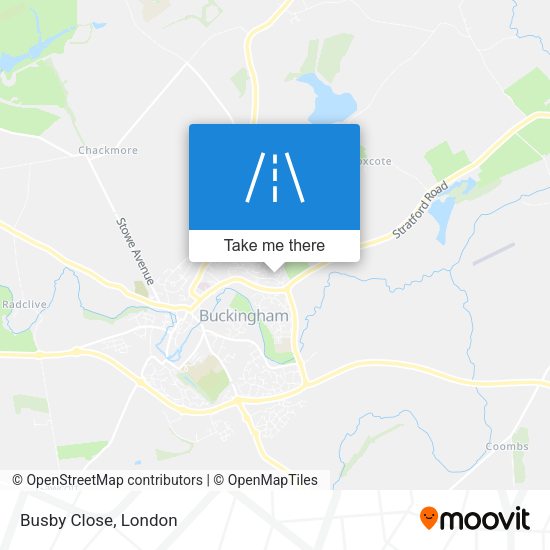 Busby Close map