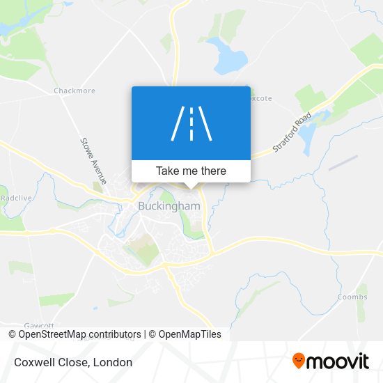 Coxwell Close map