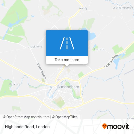 Highlands Road map