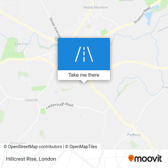 Hillcrest Rise map