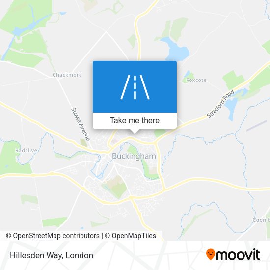 Hillesden Way map
